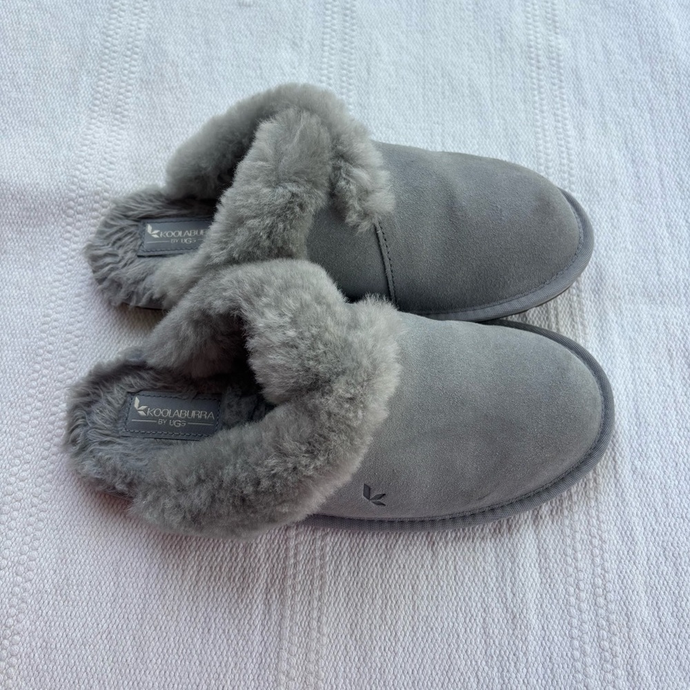 Koolaburra by UGG Milo Women's Slipper in a gray color  size womens 9 - Picture 5 of 8
